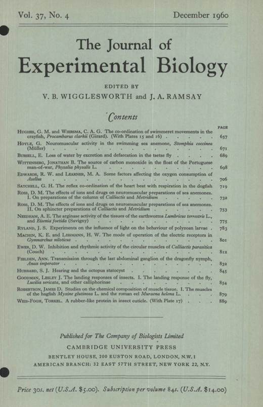 A Rubber-Like Protein in Insect Cuticle | Journal of Experimental ...